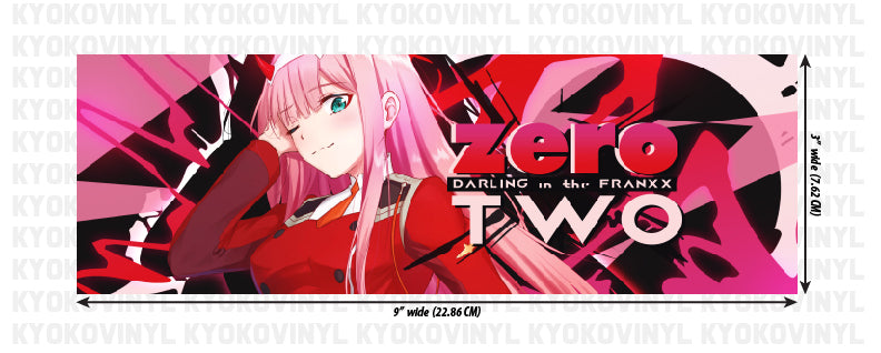 Darling in the Franxx - Zero Two Anime Decal Sticker – KyokoVinyl