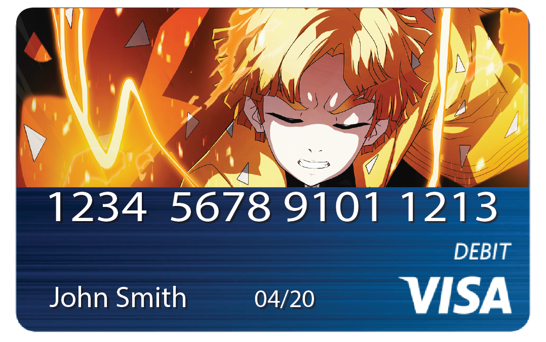 AI GF | Anime | Credit Card Sticker | Credit Card Skin | — Digital Icons